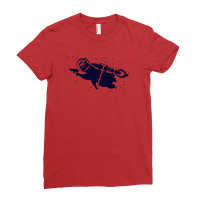 Outer Space Sloth Rocket Ray Gun Ladies Fitted T-shirt | Artistshot