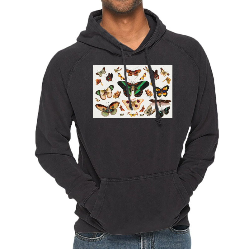 Butterfly  Vintage Sticker Vintage Hoodie | Artistshot