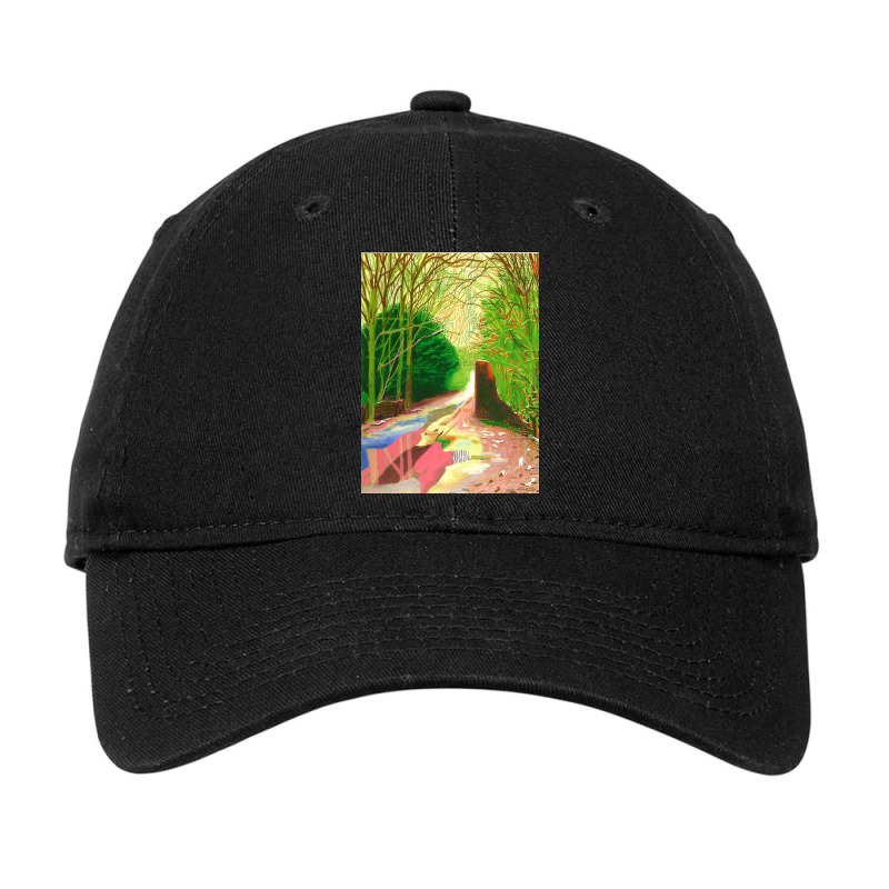 David Hockney The Arrival Of Spring Adjustable Cap by fishd47 | Artistshot