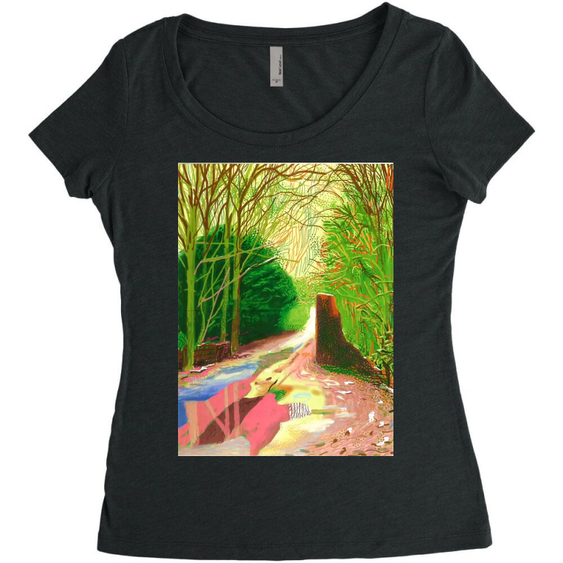 David Hockney The Arrival Of Spring Women's Triblend Scoop T-shirt by fishd47 | Artistshot