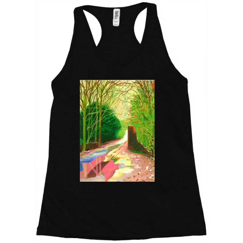 David Hockney The Arrival Of Spring Racerback Tank by fishd47 | Artistshot