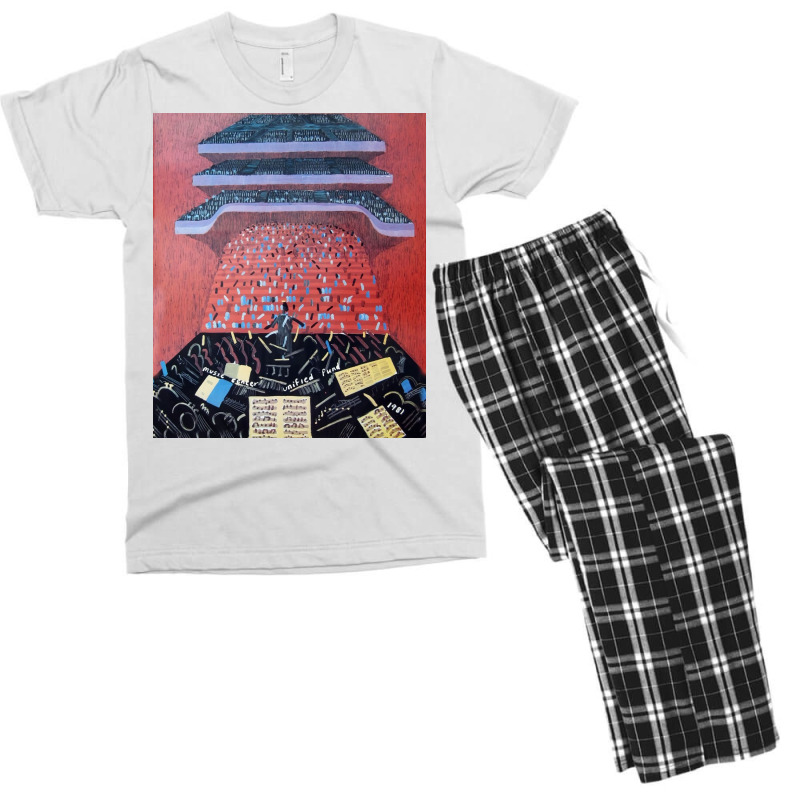 David Hockney   Music Center Unified Fund Men's T-shirt Pajama Set | Artistshot