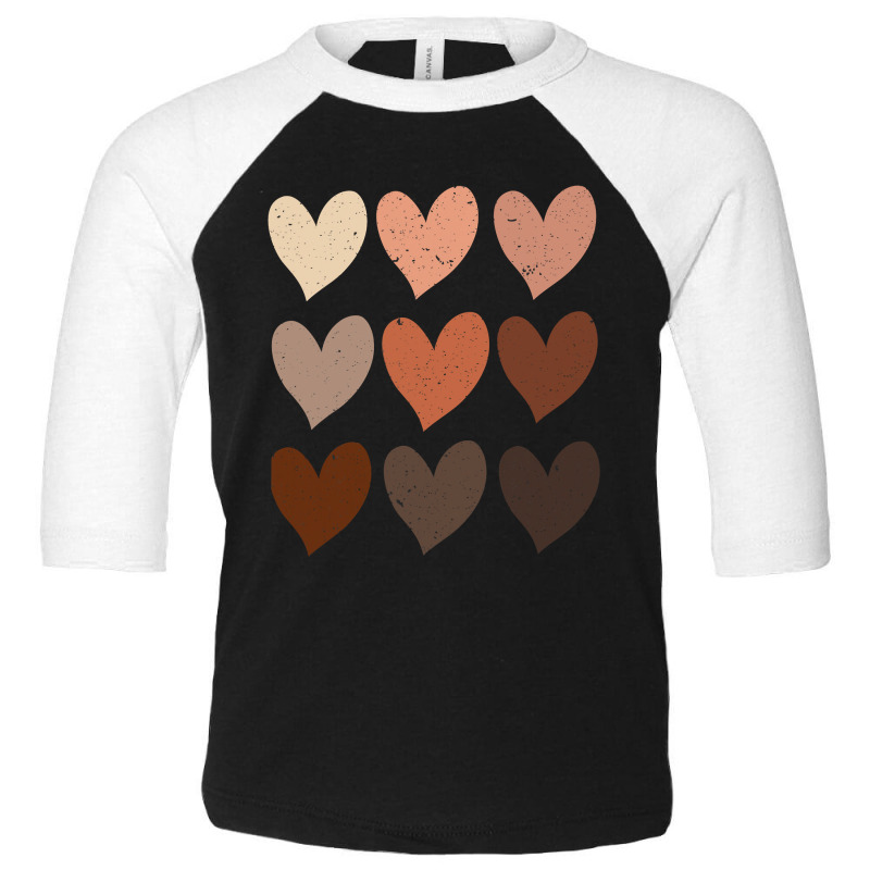 Diversity Hearts, Skin Tone Hearts Toddler 3/4 Sleeve Tee | Artistshot