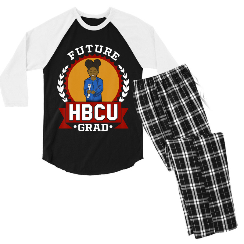 Kids Hbcu Future Grad College T-shirt Gift For Girls, Best Gift, Costu Men's 3/4 Sleeve Pajama Set | Artistshot