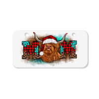 Christmas Mom Highland Cow Bicycle License Plate | Artistshot