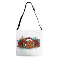 Christmas Mom Highland Cow Adjustable Strap Totes | Artistshot