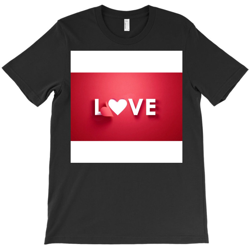 Red White Paper Love T-Shirt by JesseBWiles | Artistshot