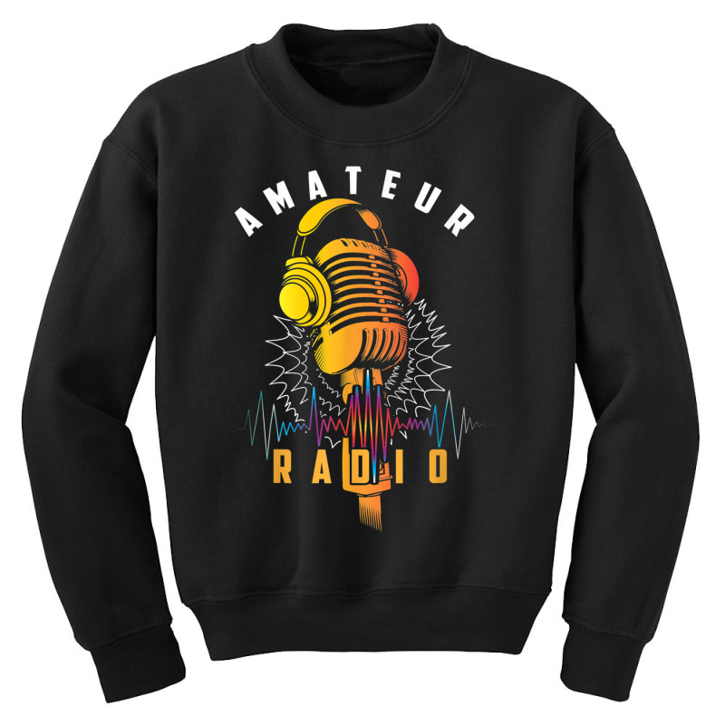 Amateur Radio Art Cool Ham Radio Operator Art, Radio Day T Shirt Youth Sweatshirt by KaseeDheera | Artistshot