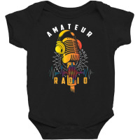 Amateur Radio Art Cool Ham Radio Operator Art, Radio Day T Shirt Baby Bodysuit | Artistshot