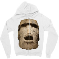 Easter Island Moai Statue Monolith World Mystery Zipper Hoodie | Artistshot