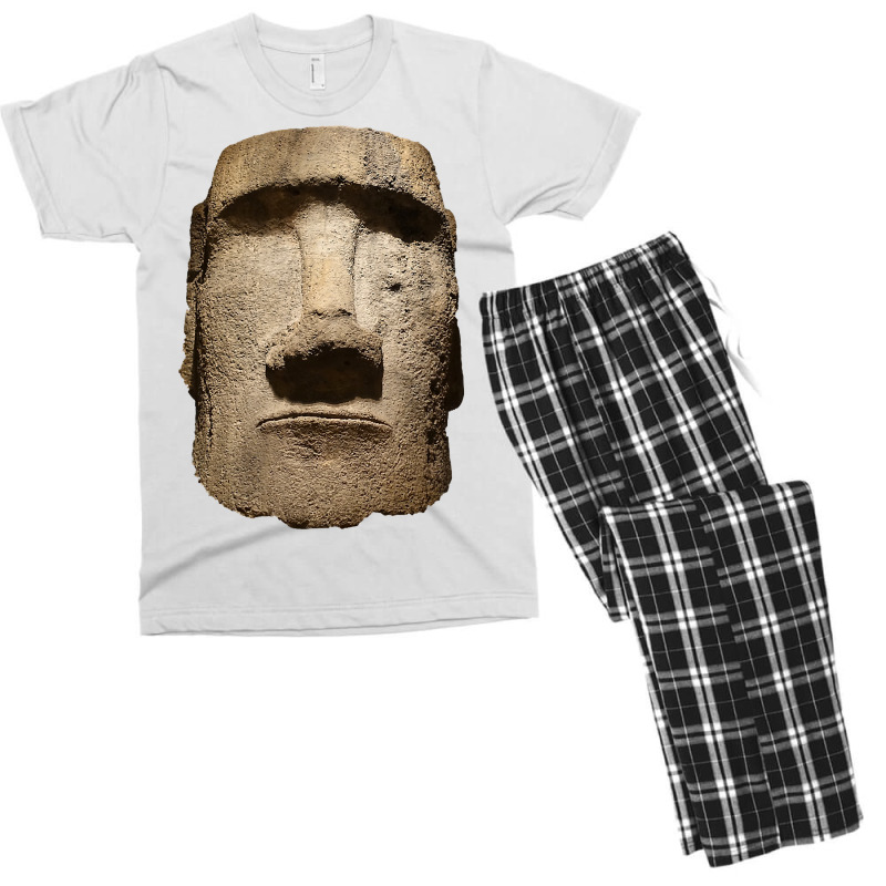 Easter Island Moai Statue Monolith World Mystery Men's T-shirt Pajama Set | Artistshot