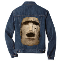 Easter Island Moai Statue Monolith World Mystery Men Denim Jacket | Artistshot