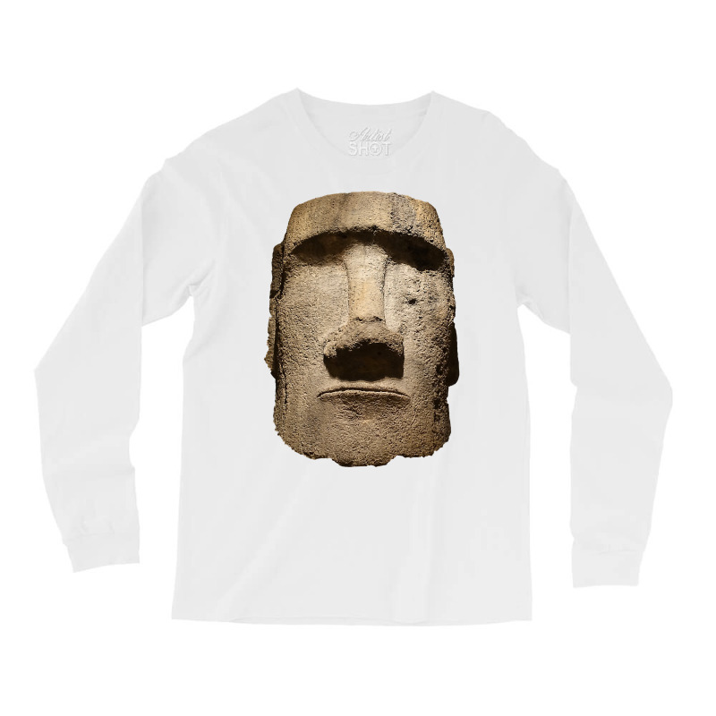 Easter Island Moai Statue Monolith World Mystery Long Sleeve Shirts | Artistshot