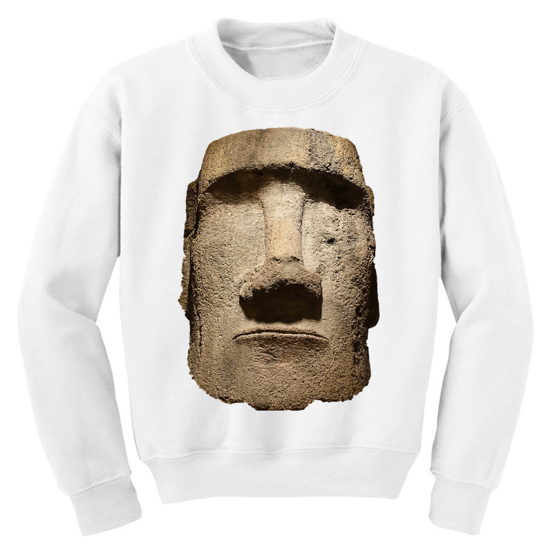 Easter Island Moai Statue Monolith World Mystery Youth Sweatshirt | Artistshot