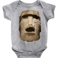 Easter Island Moai Statue Monolith World Mystery Baby Bodysuit | Artistshot