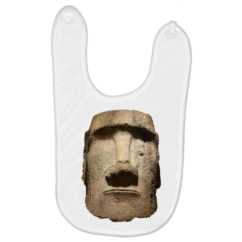 Easter Island Moai Statue Monolith World Mystery Baby Bibs | Artistshot