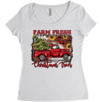 Farm Fresh Christmas Trees Women's Triblend Scoop T-shirt | Artistshot