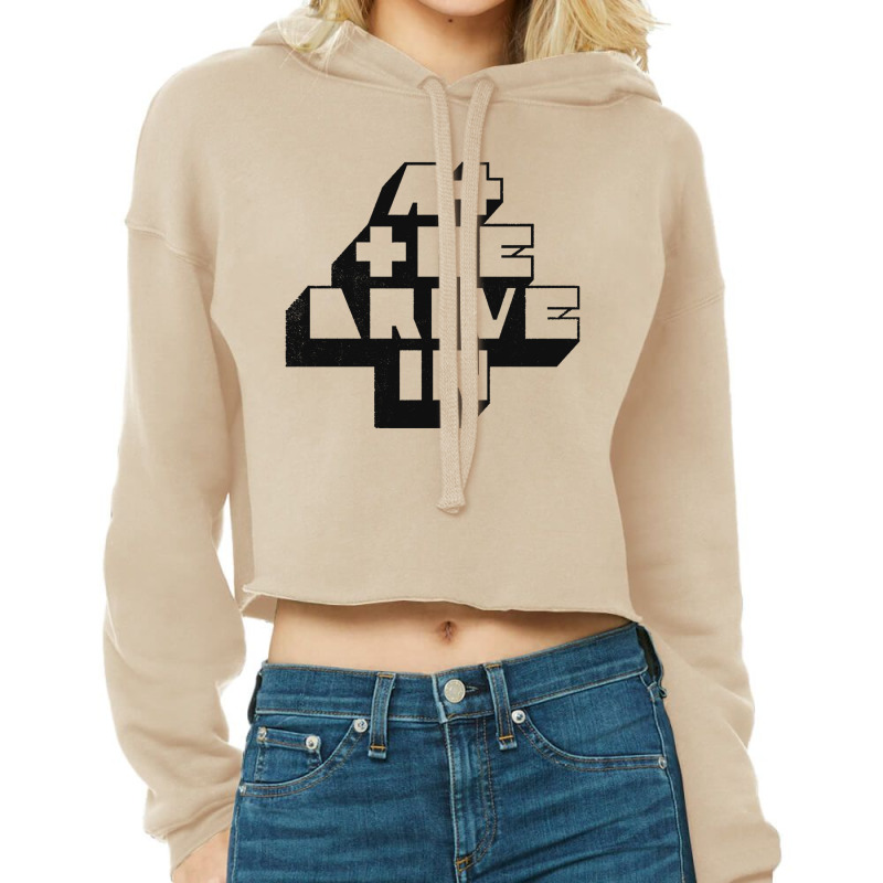 At The Drive In Sign Cropped Hoodie | Artistshot