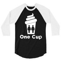 Two Girls One Cup 3/4 Sleeve Shirt | Artistshot