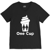 Two Girls One Cup V-neck Tee | Artistshot