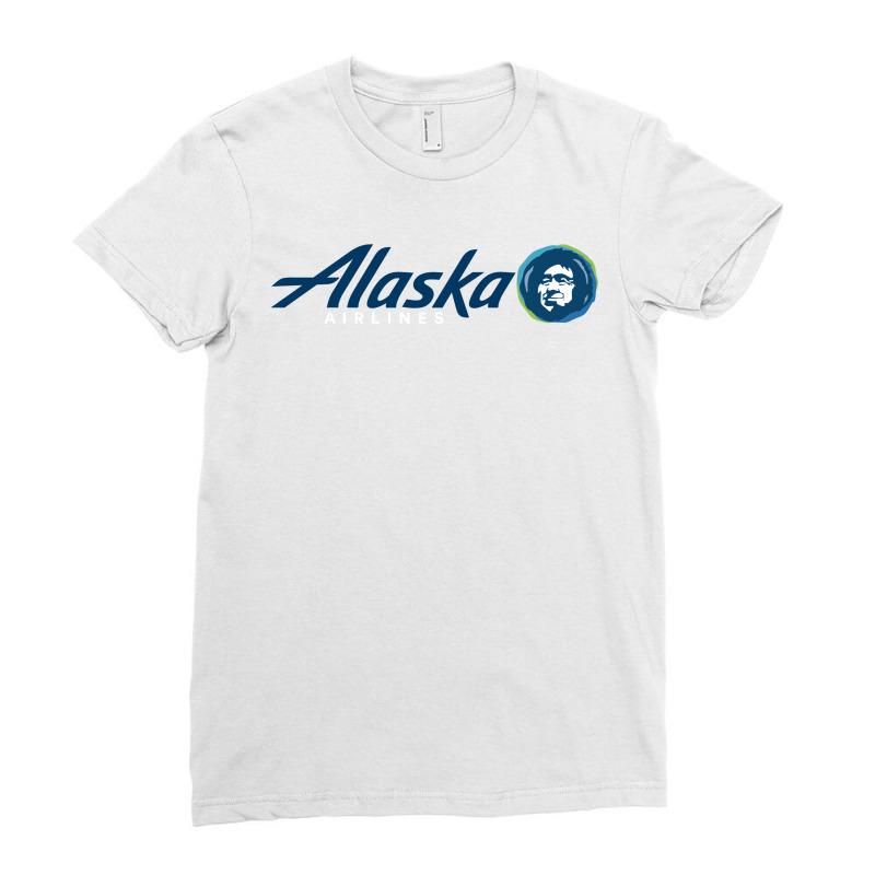 Alaska Eskimo Airlines Ladies Fitted T-Shirt by slalomalt | Artistshot