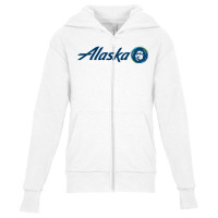 Alaska Eskimo Airlines Youth Zipper Hoodie | Artistshot