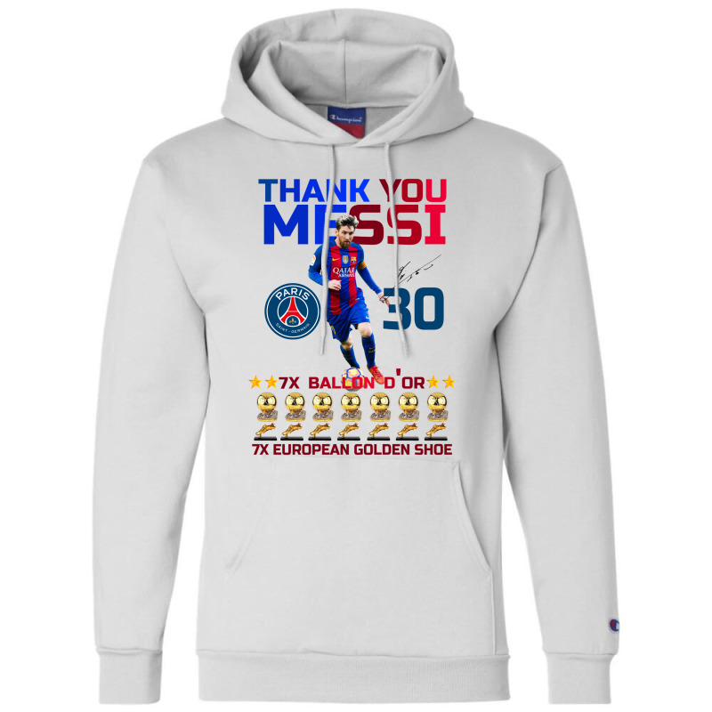 Ballon D'or 2021 Thank You Messi 30 Number 7x Golden Shoe Champion Hoodie | Artistshot