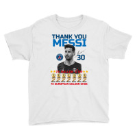 Ballon D'or 2021 Thank You Messi 30 Number 7x Golden Shoe Youth Tee | Artistshot