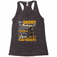 Black And Tan Coonhound Dear Daddy Thank You For Being T Shirt Racerback Tank | Artistshot