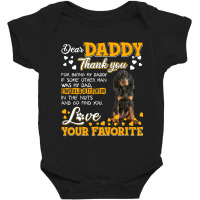 Black And Tan Coonhound Dear Daddy Thank You For Being T Shirt Baby Bodysuit | Artistshot