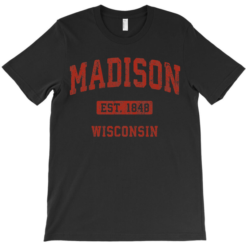 Madison Wisconsin Wi Vintage Athletic Sports Design , Best Gift, Costu T-shirt | Artistshot