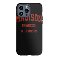 Madison Wisconsin Wi Vintage Athletic Sports Design , Best Gift, Costu Iphone 13 Pro Max Case | Artistshot