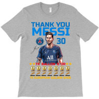 Ballon D'or 2021 Thank You Messi 30 Number 7x Golden Shoe T-shirt | Artistshot