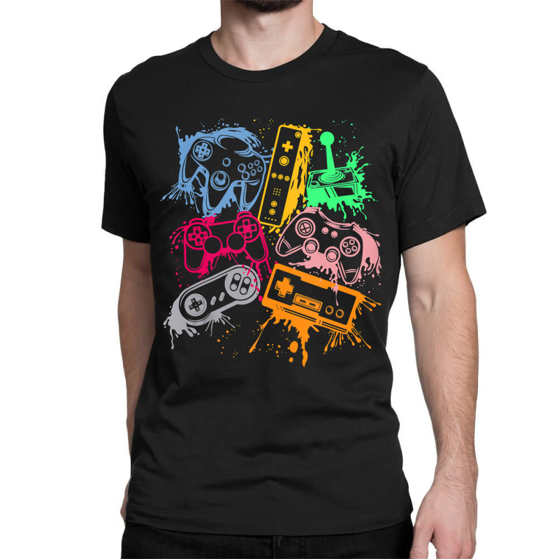 Video Game Console Controllers Retro 80's 90's Arcade Gamer Classic T-shirt by bakien89 | Artistshot