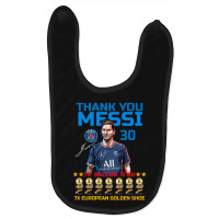 Ballon D'or 2021 Thank You Messi 30 Number 7x Golden Shoe Baby Bibs | Artistshot