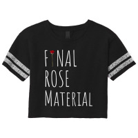 Final Rose Material Funny Valentines For Single Scorecard Crop Tee | Artistshot