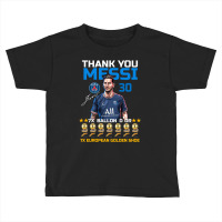 Ballon D'or 2021 Thank You Messi 30 Number 7x Golden Shoe Toddler T-shirt | Artistshot