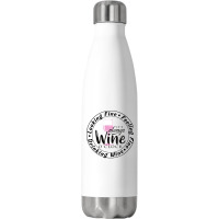 Wine Lover T  Shirt Looking Fine Feeling Fine Drinking Wine T  Shirt Stainless Steel Water Bottle | Artistshot