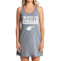 I'm With The Cougar T-shirt Matching Cougar Costume , Best Gift, Costu Tank Dress | Artistshot