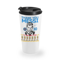 Ballon D'or 2021 Thank You Messi 30 Number 7x Golden Shoe Travel Mug | Artistshot