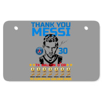 Ballon D'or 2021 Thank You Messi 30 Number 7x Golden Shoe Atv License Plate | Artistshot