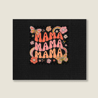 Groovy Mama One Thankful Mama Thanksgiving Mors Day , Best Gift, Costu Landscape Canvas Print | Artistshot