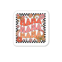 Groovy Mama One Thankful Mama Thanksgiving Mors Day , Best Gift, Costu Sticker | Artistshot