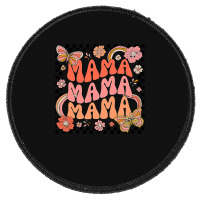 Groovy Mama One Thankful Mama Thanksgiving Mors Day , Best Gift, Costu Round Patch | Artistshot