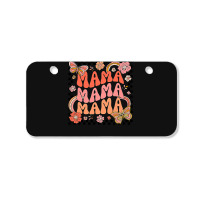 Groovy Mama One Thankful Mama Thanksgiving Mors Day , Best Gift, Costu Bicycle License Plate | Artistshot