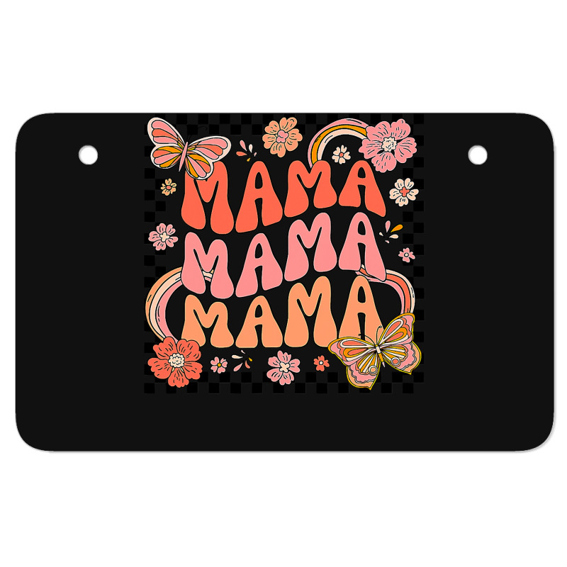 Groovy Mama One Thankful Mama Thanksgiving Mors Day , Best Gift, Costu Atv License Plate | Artistshot