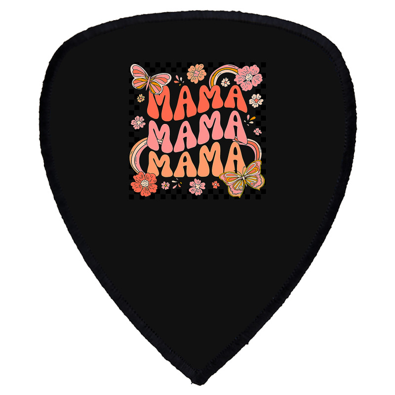 Groovy Mama One Thankful Mama Thanksgiving Mors Day , Best Gift, Costu Shield S Patch | Artistshot