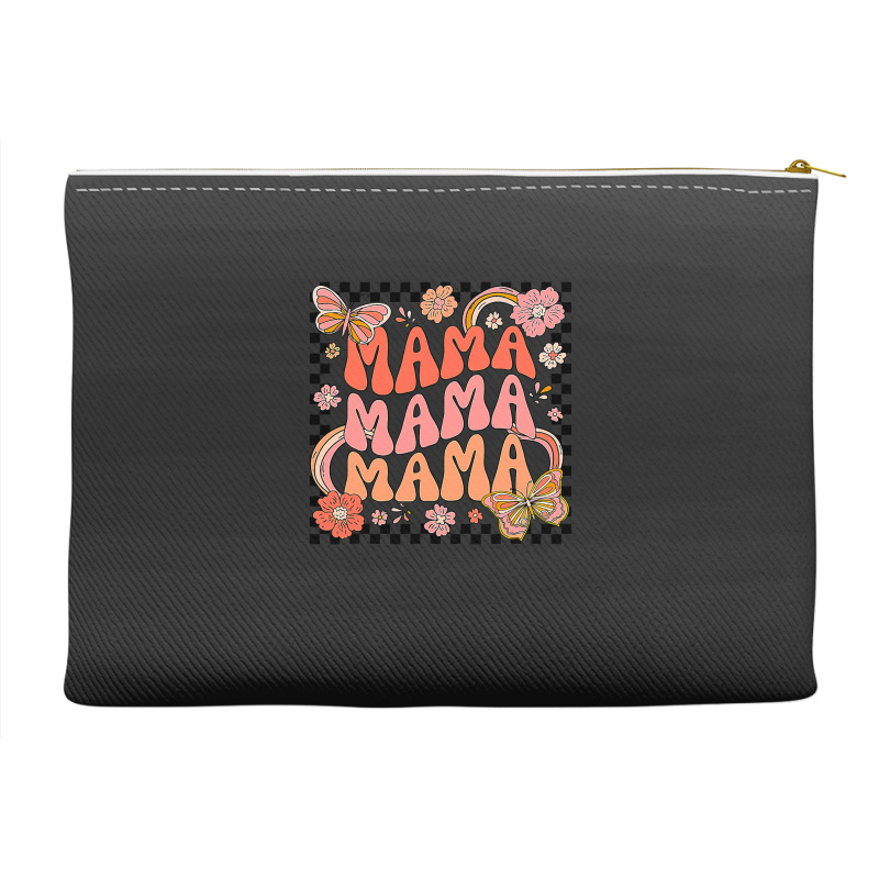 Groovy Mama One Thankful Mama Thanksgiving Mors Day , Best Gift, Costu Accessory Pouches | Artistshot