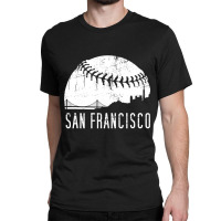 Sf City Skyline Shirt - San Francisco City Baseball , Best Gift, Costu Classic T-shirt | Artistshot