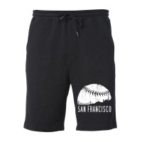 Sf City Skyline Shirt - San Francisco City Baseball , Best Gift, Costu Fleece Short | Artistshot